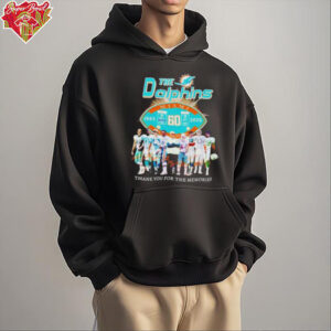 The Miami Dolphins The Dolphins Thank You For 60 Years 1965 2024 shirt