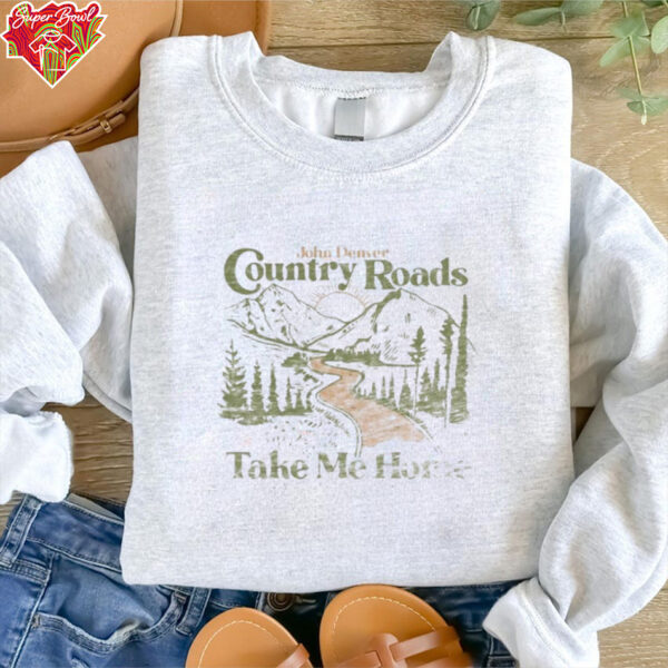 John Denver Country Roads Take Me Home Mountain T shirts