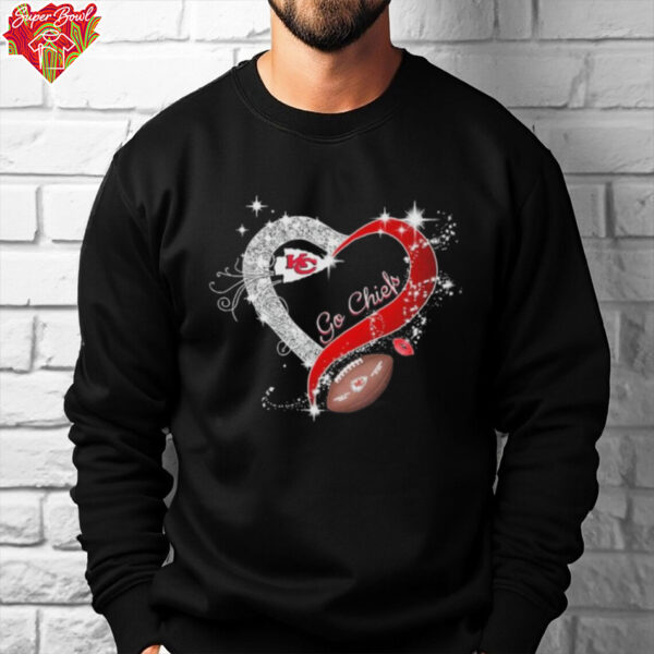 Kansas City Chiefs Heart Diamonds Go Chiefs Shirt