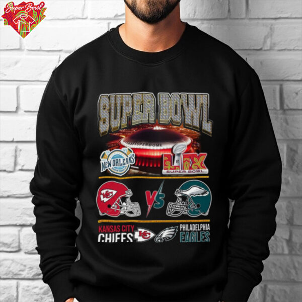 Kansas City Chiefs Philadelphia Eagles Super Bowl 59 2025 Shirt