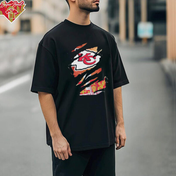 Kansas City Chiefs Scratch Super Bowl LIX 2025 T Shirts