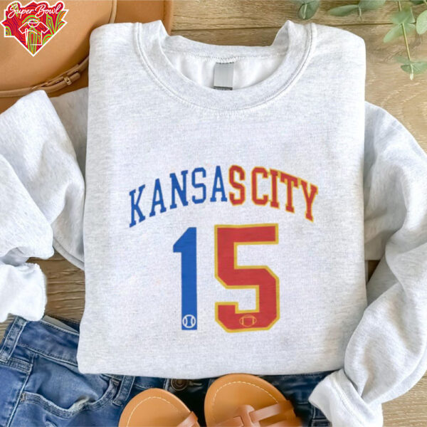 Kansas City Football and Baseball number 15 shirt