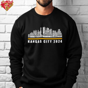 Skyline All Name Players Kansas City Chiefs 2024 Text Football shirt