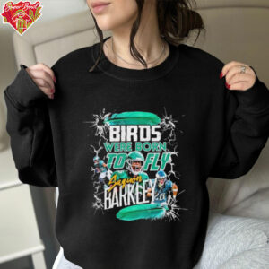 Saquon Barkley Philadelphia Eagles Philly Birds Were Born To Fly Feather T shirts