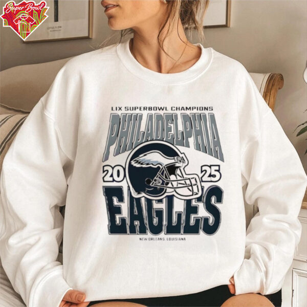 Lix Super Bowl Champions 2025 New Orleans Philadelphia Eagles shirt