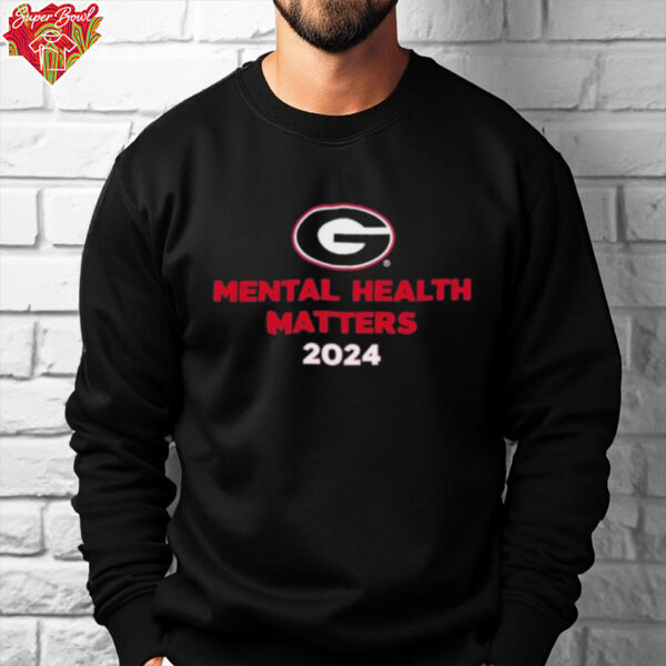 Malaki Starks Wearing Mental Health Matters 2024 Georgia Bulldogs football T Shirts