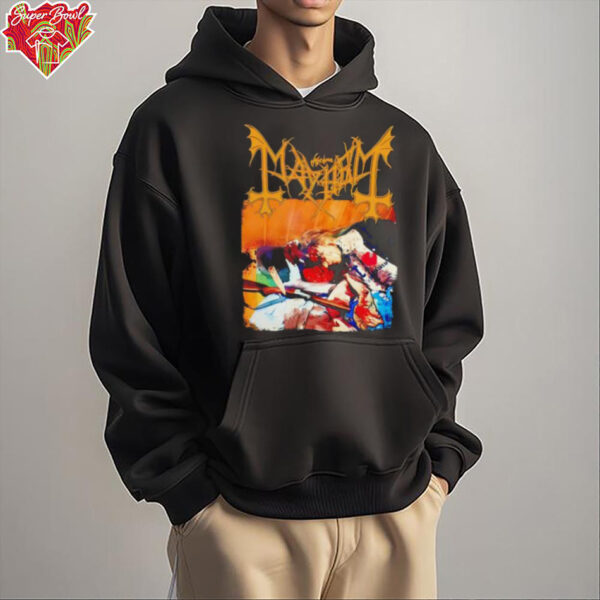 Mayhem band album cover shirt