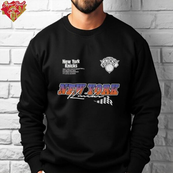 New York Knicks Modern Speed Black Long Sleeve T Shirt