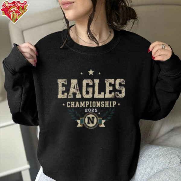 Nice Vintage Pe Conference Championship 2025 Celebrated Eagles T Shirt