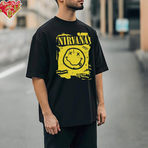 Nirvana Come As U Are Smells Like Teen Spirit Smiley 1987 T shirts