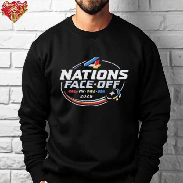 Official 4 Nations Face Off CAN FIN SWE USA 2025 T Shirt