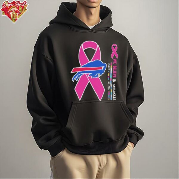 Official Buffalo Bills We Believe In Miracles Fight Cancer In All Colors T shirts