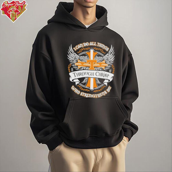 Official Tennessee Volunteers I Can Do All Things Through Christ Who Strengthen Me Wings T shirts