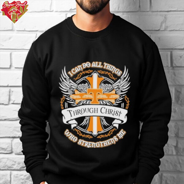 Official Tennessee Volunteers I Can Do All Things Through Christ Who Strengthen Me Wings T shirts