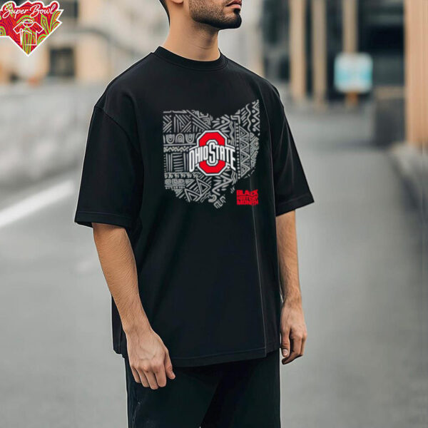 Ohio State Buckeyes Black History Month state shirt