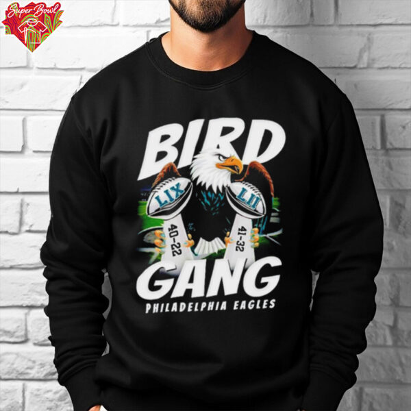 Philadelphia Eagles bird gang 40 22 41 32 score shirt