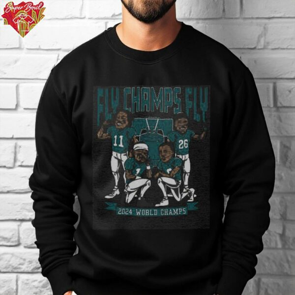 Philly Football ’24 World Champs Caricatures Shirt