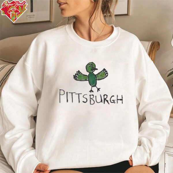 Pittsburgh bird drawing shirt