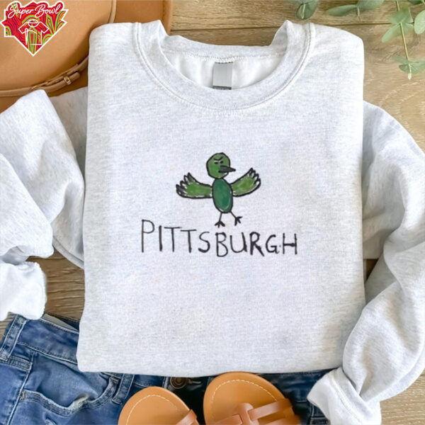 Pittsburgh bird drawing shirt