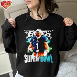 Chiefs vs. Eagles Super Bowl LIX Jalen Hurts shirt Recovered