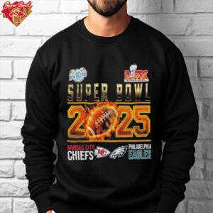 Official Kansas City Chiefs Philadelphia Eagles Super Bowl 2025 Shirt