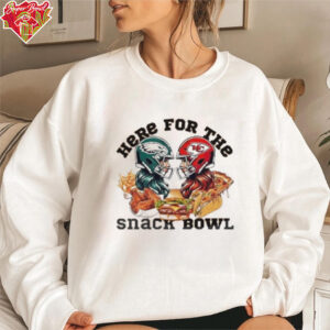 Super Bowl 2025 Kansas City Vs Philadelphia Eagles Here For The Snacks Bow Shirt