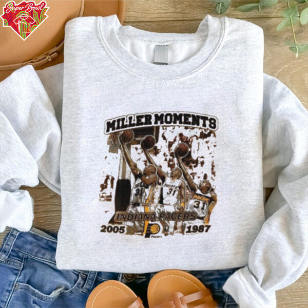 Reggie Miller moments Indiana Pacers 2005 1987 shirt