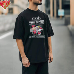 God First Family Second Then Kansas City Chiefs Football x Snoopy Limited Edition Unisex T Shirt