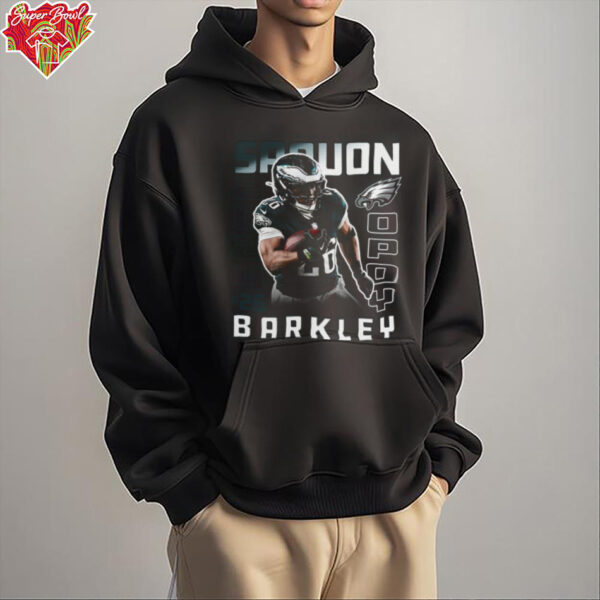 Saquon Barkley Black Philadelphia Eagles 2024 Offensive Player of the Year T Shirt