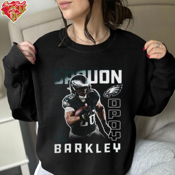 Saquon Barkley Black Philadelphia Eagles 2024 Offensive Player of the Year T Shirt