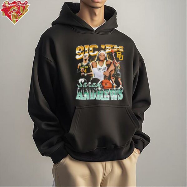 Sarah Andrews Baylor basketball 90s graphic shirt