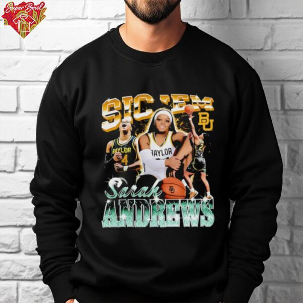 Sarah Andrews Baylor basketball 90s graphic shirt