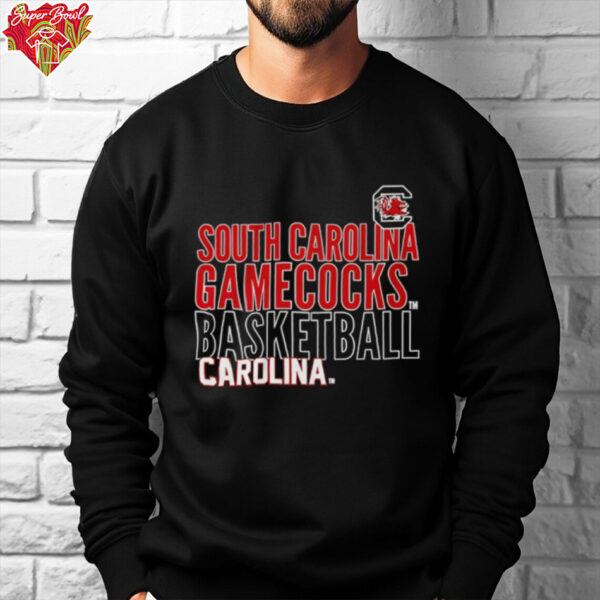 South Carolina Basketball Text Logo Overlay shirt