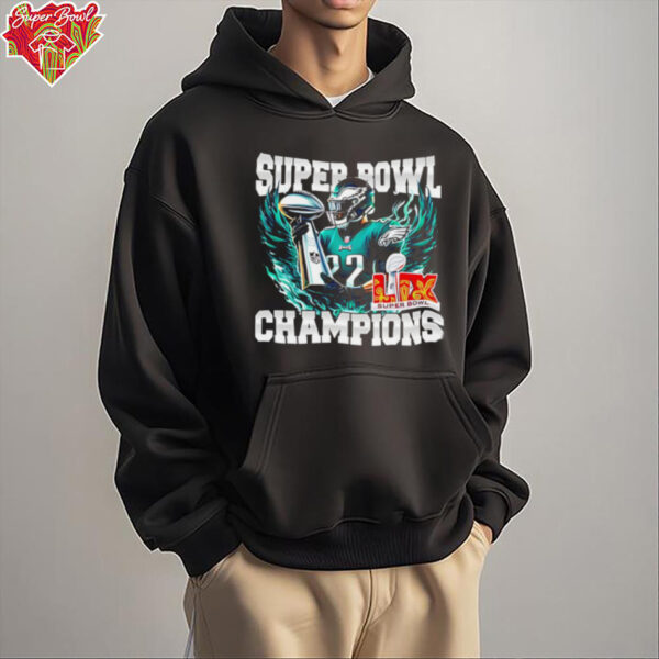 Super Bowl 2025 LIX Champions number 22 Eagles shirt