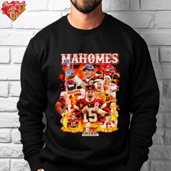 Super Bowl 2025 Patrick Mahomes Kansas City Chiefs Graphic shirt