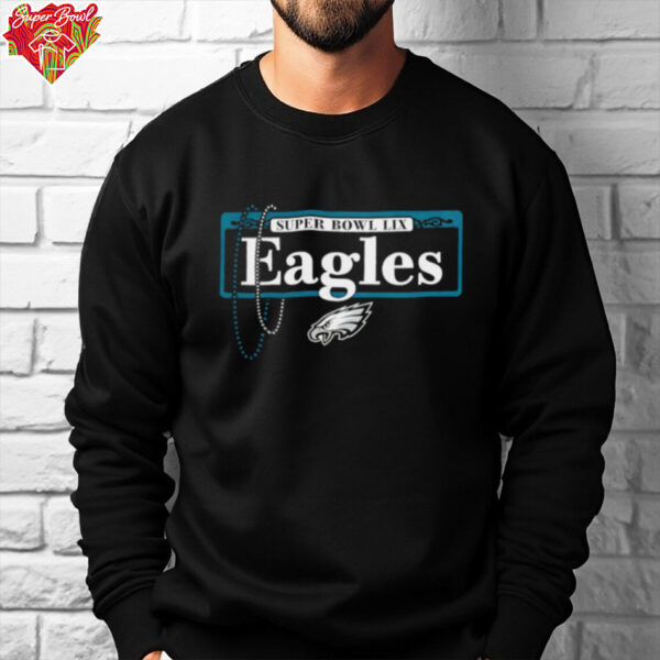 Super Bowl LIX Philadelphia Eagles Street Sign Logo Football shirt