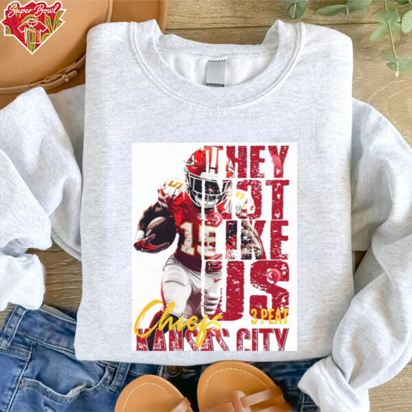 They Not Like Us KC Chiefs  Kansas City Chiefs 2025 Football Shirt