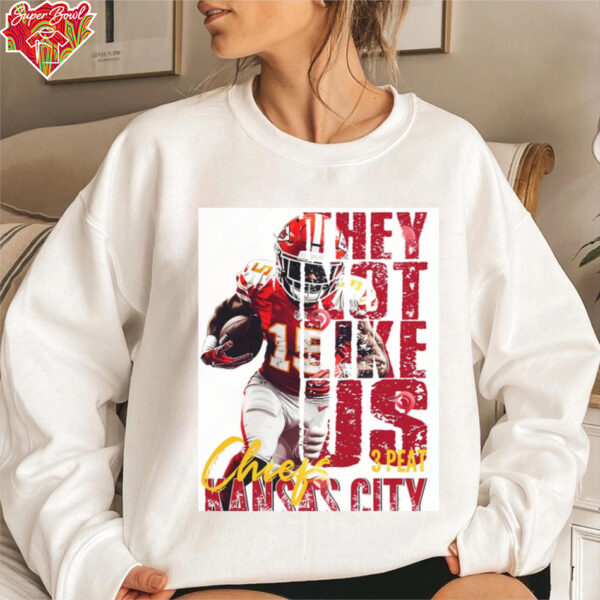 They Not Like Us KC Chiefs  Kansas City Chiefs 2025 Football Shirt