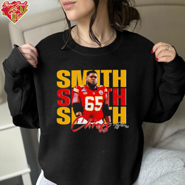 Trey Smith 65 Kansas City Chiefs Football Players Super Bowl 2025 shirt