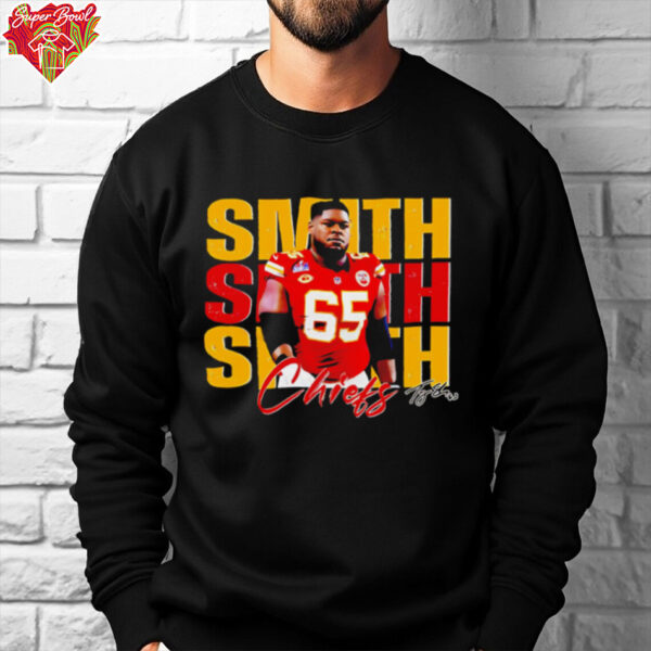 Trey Smith 65 Kansas City Chiefs Football Players Super Bowl 2025 shirt