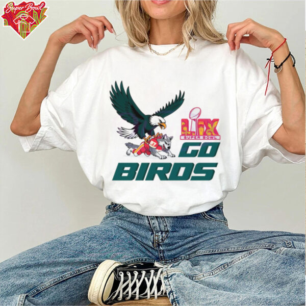 Football Mascost Retro Bird Gang Eagle Super Bowl shirt