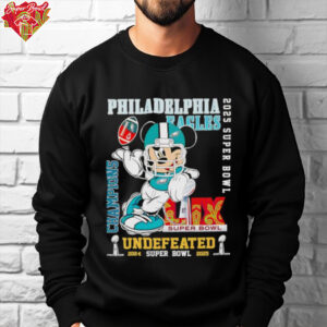 Mickey mouse Philadelphia Eagles Super Bowl LIX Champions undefeated shirt