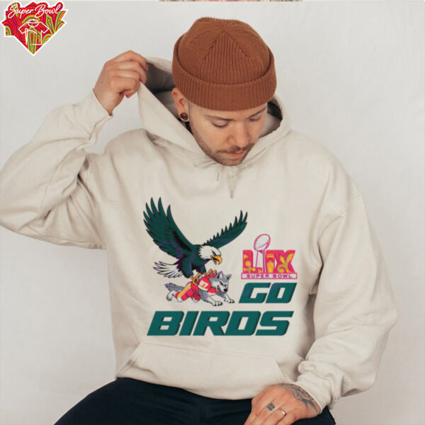 Football Mascost Retro Bird Gang Eagle Super Bowl shirt