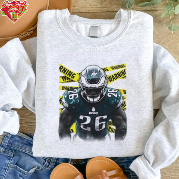 Warning Saquon Barkley Philadelphia Eagles football shirt