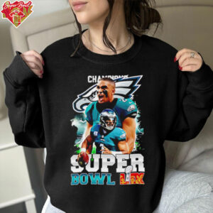 Super Bowl 2025 LIX Champions number 1 Eagles shirt