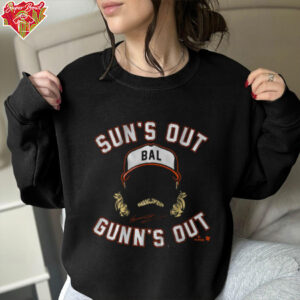 Gunnar Henderson american baseball shortstop saltimore orioles sun’s out gunn’s out shirt