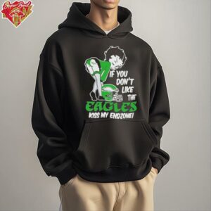 Official Betty Boop Philly If You Don’t Like The Philadelphia Eagles Kiss My Endzone Helmet Super Bowl T shirts