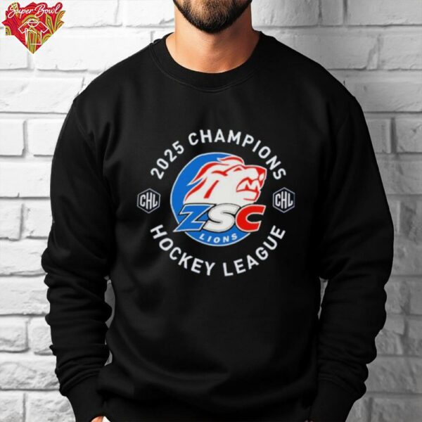 ZSC Lions 2025 CHL Hockey League Champions Shirt