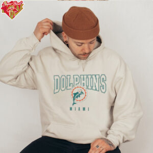 Women’s Cream Miami Dolphins Fandom Fleece Pullover shirt