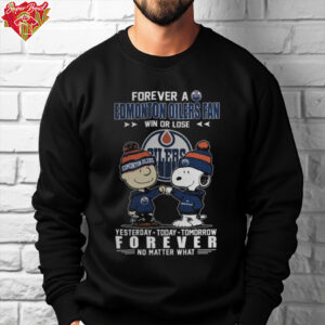 Forever A Edmonton Oilers x Snoopy Fan Win Or Lose Forever No Matter What Limited Edition Unisex T Shirt